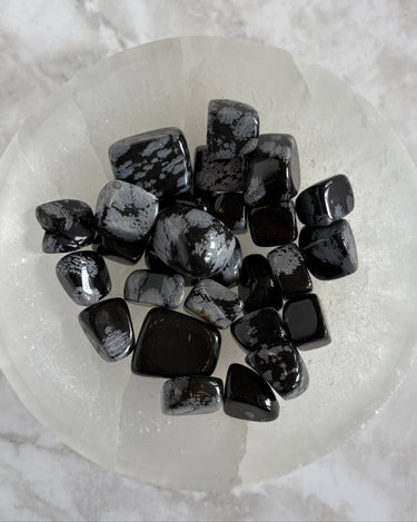 Snowflake Obsidian (Tumbled)