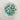 Amazonite tumbled stone in blue-green microcline feldspar with white marbling