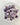 Chevron amethyst tumbled stone with purple and milky white V-shaped bands