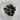Snowflake obsidian tumbled stone with black body and white cristobalite flower inclusions